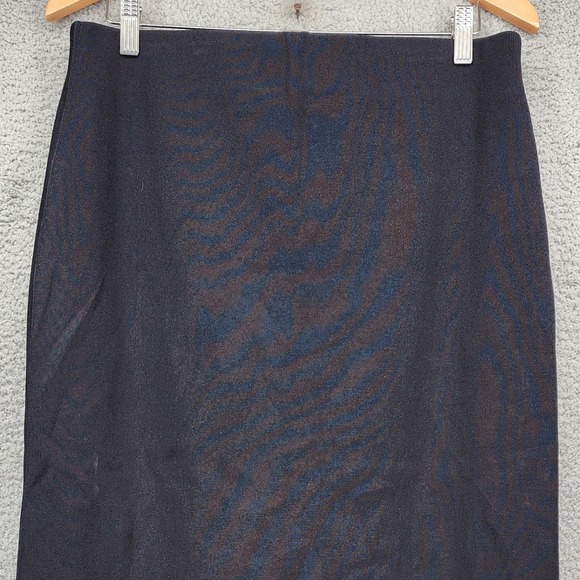 COS Black Knit Midi Skirt Large Stretch Pencil Pull On Elastic Waist - Picture 11 of 15